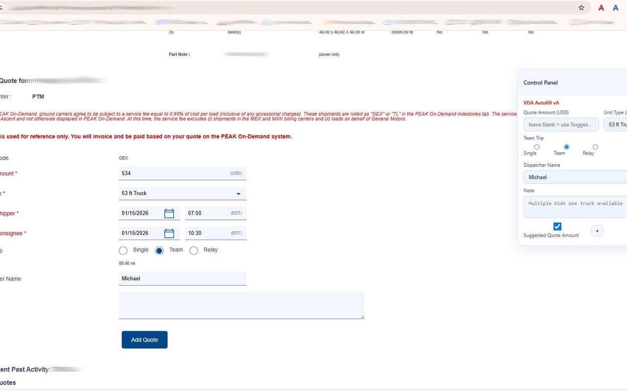 VDA vA Autofill screenshot 1