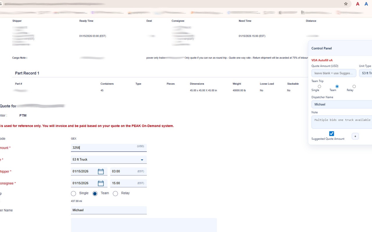 VDA vA Autofill screenshot 2